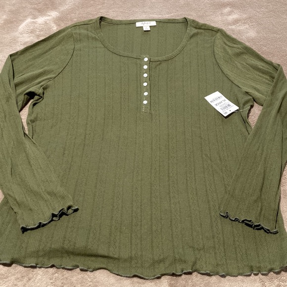 Style & Co. Pointelle Knit Top - Picture 2 of 8